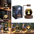 3D Crystal Galaxy Lamp